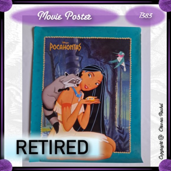 Disney Other - Pocahontas Vintage 1990's Movie Poster - Rolled Up
